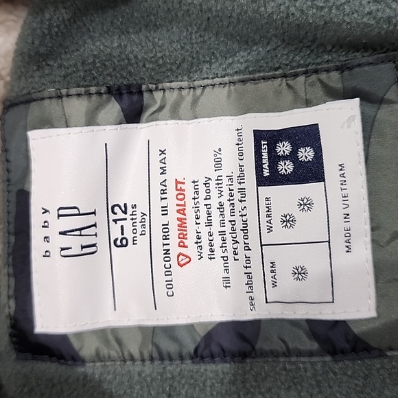 Baby Gap puffer  Primaloft One Piece Size 6-12 Months - Picture 2 of 8